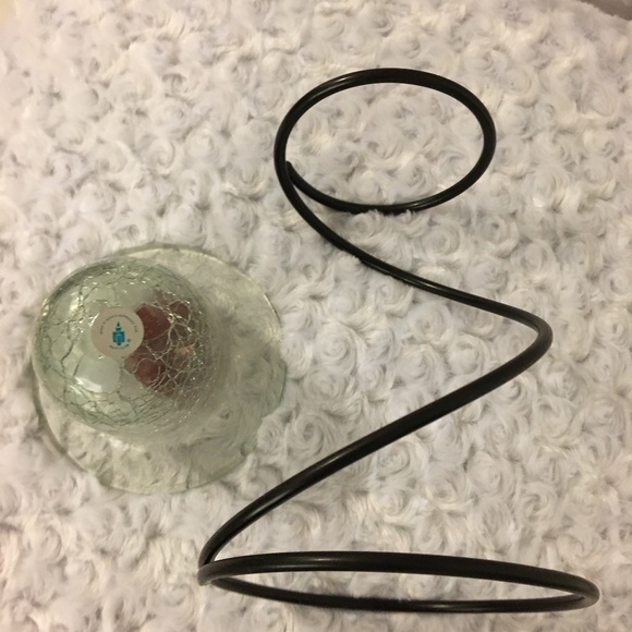 PartyLite Black Spiral Tealight Holder w/Tealight - Like New - Picture 3 of 4